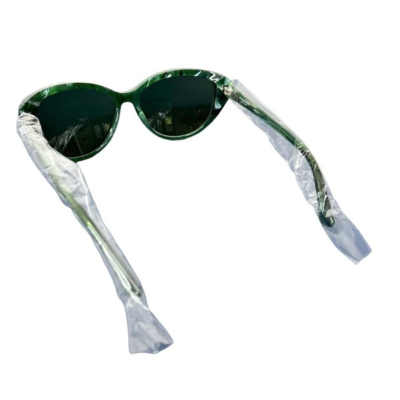 Isaac Mizrahi New York 30204 Green Cat Eye Saddle Bridge Full Frame Sunglasses main image 7